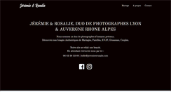 Desktop Screenshot of jeremie-et-rosalie.com